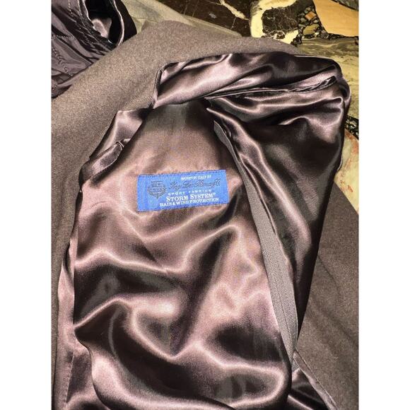 Movimento 4 Buttons 100% Wool Coat Made In Italy Size 50 Olive Green - Picture 7 of 9